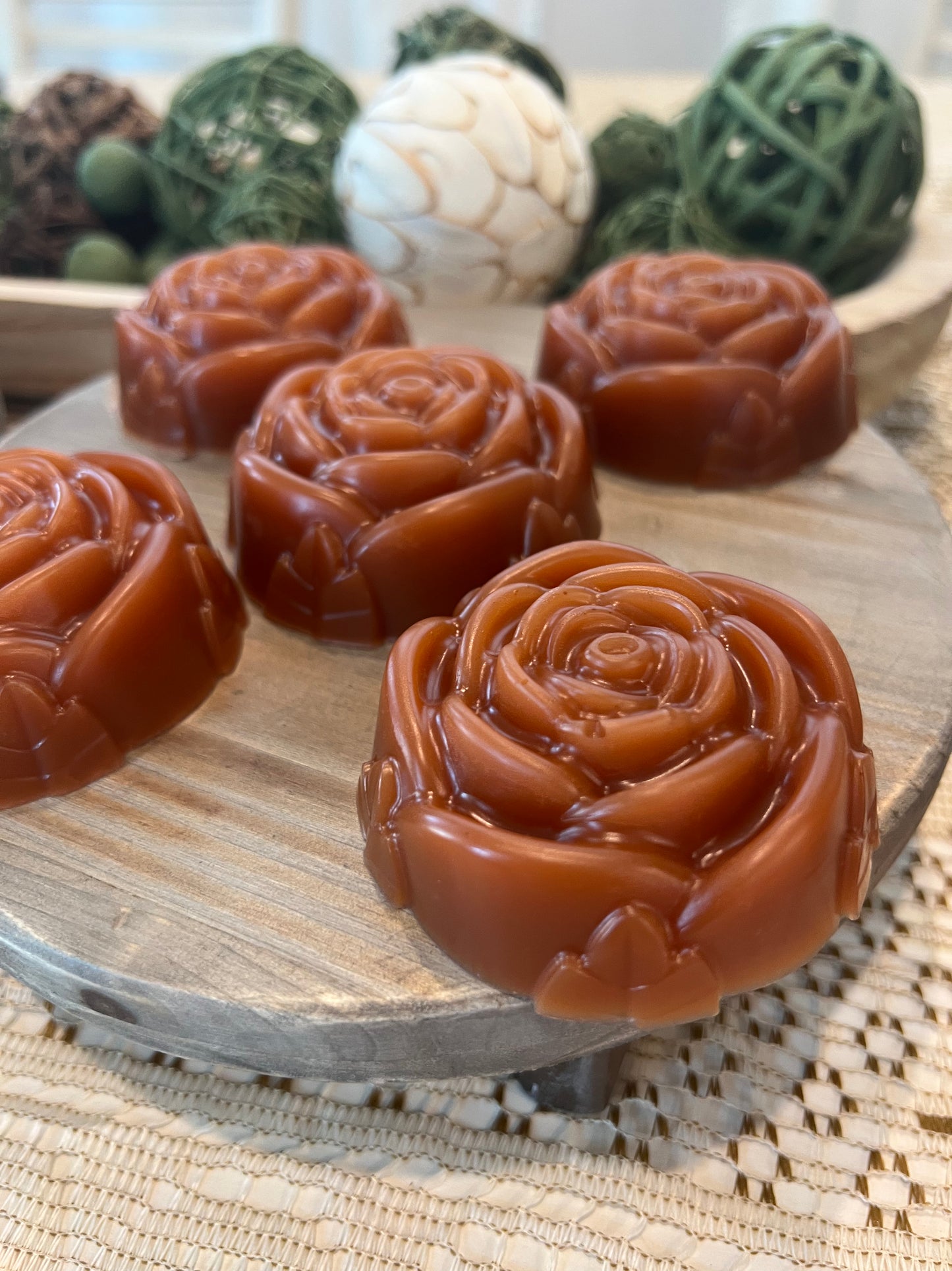 Red clay and Honey soap scented with jasmine
