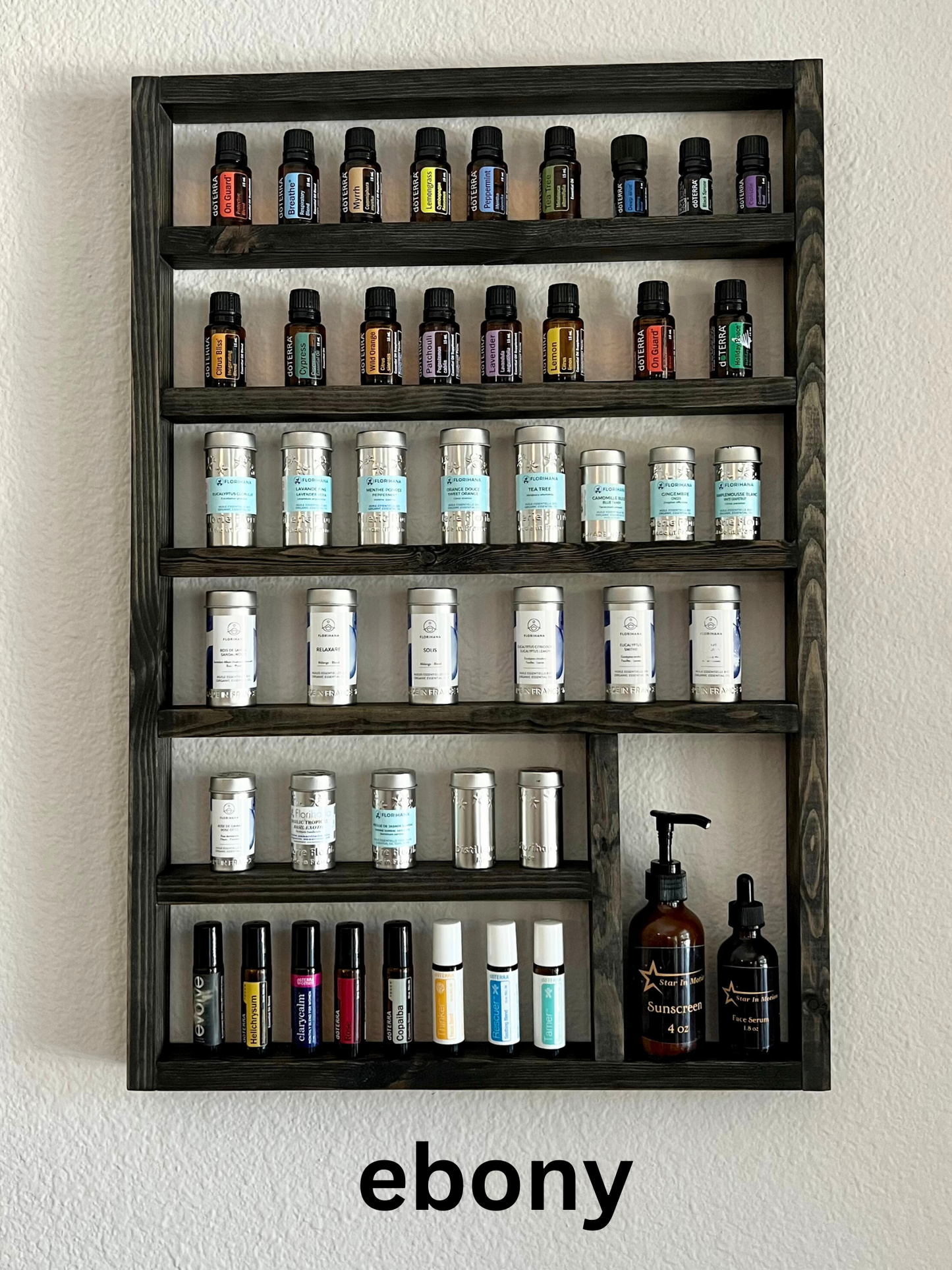 Essential oil shelf, essential oil storage, oil display, oil rack, wood shelf, hanging shelf, nail polish shelf, nail polish holder, gift