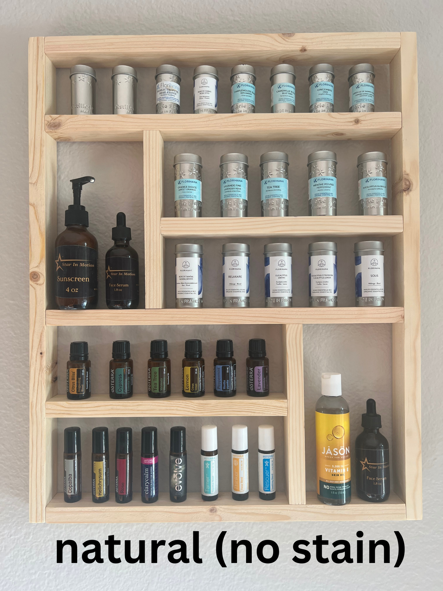 Shelf, Essential oil shelf, essential oil storage, oil display, oil rack, wood shelf, nail polish shelf, nail polish holder, gift